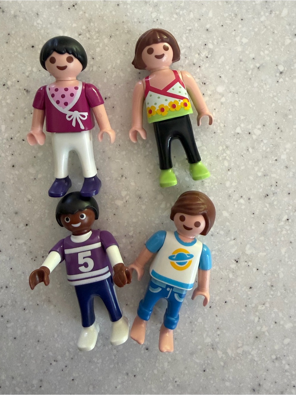 Playmobil Colorful Kids Action Figurine Kids! Boys & Girls. Lot of 4.